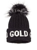 Goldbergh - Hodd Beanie Real Raccoon Fur - Black - 女装 - 毛线帽 - 黑色 商品缩略图0