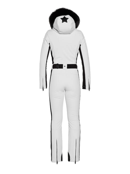 Goldbergh - Parry Ski Suit Real Fox Fur - White - 女装 - 连体滑雪服 - 白色 商品图4