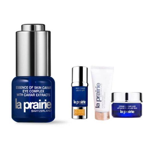 La Prairie/莱珀妮 鱼子精华眼部紧致啫喱15ml+中小样三件套（紧颜液7ml+紧致眼霜3ml+泡沫洁面膏50ml） 商品图0