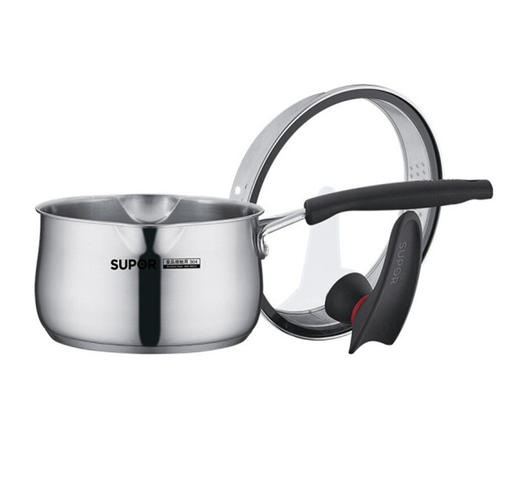 苏泊尔奶锅304不锈钢加厚底热奶锅小汤锅泡面煮面锅小锅宝宝婴儿辅食锅小锅子 16cm ST16JA1 商品图1