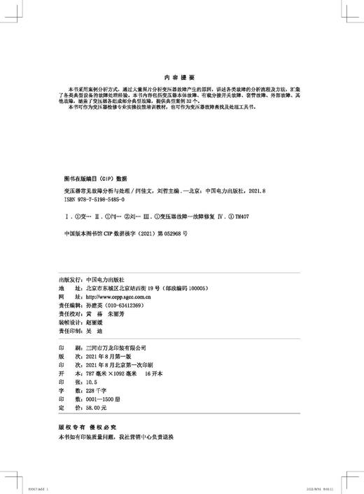 变压器常见故障分析与处理 商品图2