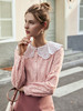 欧芮儿长袖雪纺蕾丝衫女新款2021宽松洋气法式设计感小众上衣 商品缩略图0