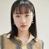ZEGL山茶花耳环女轻奢高级感耳钉925银针秋冬耳饰品 商品缩略图0