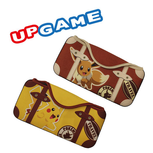 Switch配件 精灵宝可梦 皮卡丘/伊布 官方原装海绵收纳包 商品图0