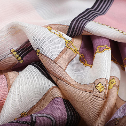 DA*S韩系时尚前为摩登风格小清新百搭桑蚕丝围巾 WXWD170 01R 商品图5