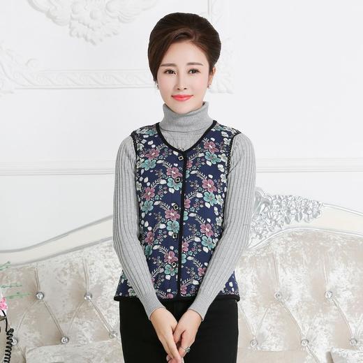 ARN-Y053秋冬保暖背心包边款女士背心 修身型保暖透气V字领 商品图0