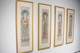 「苏绣」菩萨四条屏