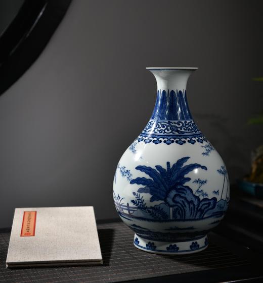 青花石竹芭蕉纹玉壶春 商品图0