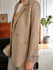 欧芮儿卡其色西装外套女新款2021宽松显瘦气质通勤设计感上衣 商品缩略图2