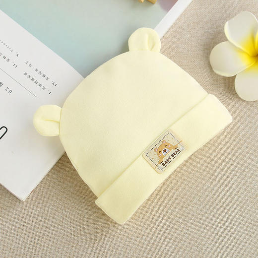 【纯棉面料 告别红疹】婴儿纯棉帽子秋冬新款新生儿纯棉无骨胎帽保暖宝宝双层卡通儿童帽 商品图12