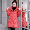 WE-LCMN21888 连帽加厚保暖羽绒棉服女中长款2021冬装新款修身气质减龄棉衣外套 商品缩略图3