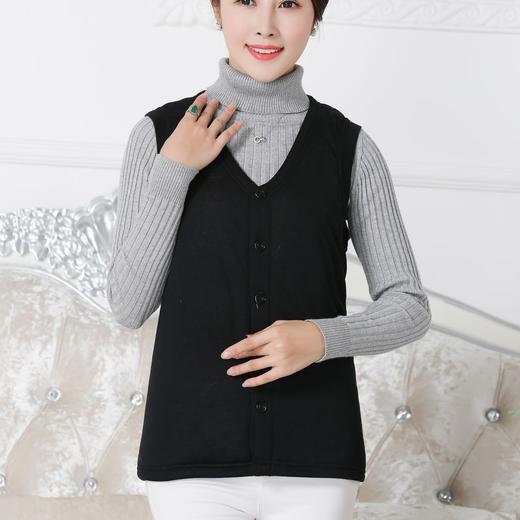 ARN-Y053秋冬保暖背心 休闲女士 修身型保暖透气V字领马甲 商品图6