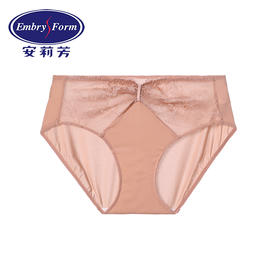 安莉芳性感刺绣蕾丝内裤女士舒适低腰包臀三角裤E200365