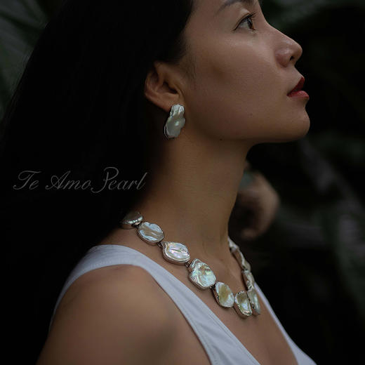 【自然之美】系列淡水Keshi珍珠耳饰/项链/戒指 商品图3