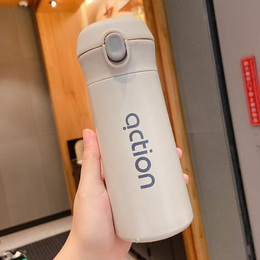 【英伦风直饮水杯】保温杯女可爱超萌少女心水杯餐饮用具韩式简约便携带直饮潮流个性杯子 商品图5