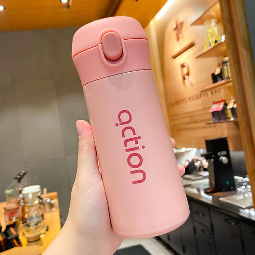 【英伦风直饮水杯】保温杯女可爱超萌少女心水杯餐饮用具韩式简约便携带直饮潮流个性杯子 商品图11