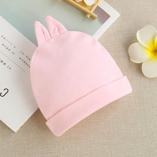 【纯棉面料 告别红疹】婴儿纯棉帽子秋冬新款新生儿纯棉无骨胎帽保暖宝宝双层卡通儿童帽 商品图13