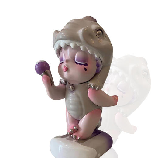 吃冰淇淋的恐龙妹妹-唐自豪 商品图0