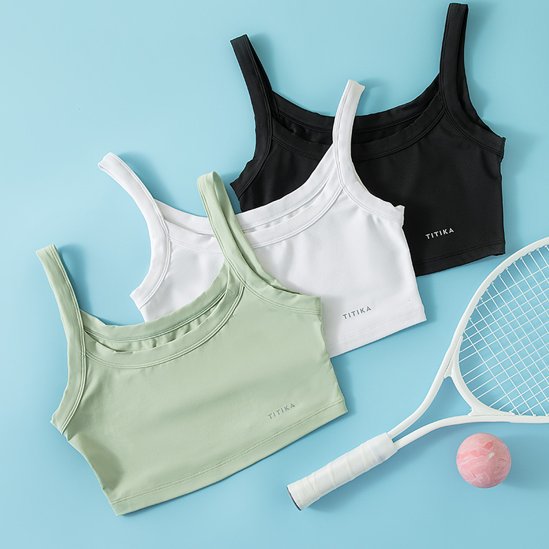 TITIKAACTIVE新款瑜伽服运动上衣健身瑜伽背心轻薄透气16T30832