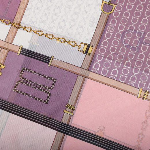 DA*S韩系时尚前为摩登风格小清新百搭桑蚕丝围巾 WXWD170 01R 商品图2