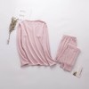 ARN-Y072秋冬季新款真丝拉绒保暖内衣套装女士秋衣秋裤加绒加厚两件套 商品缩略图2