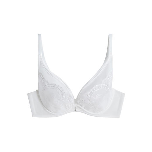 欧迪芬内衣女大胸显小胸罩性感深V聚拢上托防下垂蕾丝文胸OB1339 商品图4