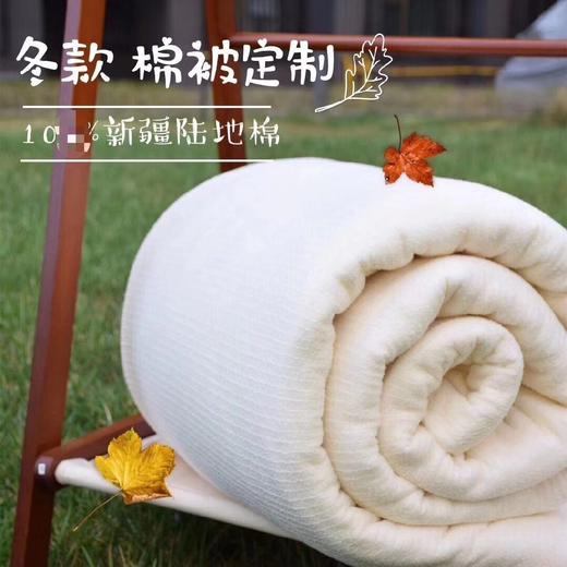 新疆棉花被一级优质棉被子8斤 手工包边 （多规格尺寸可选） 商品图0