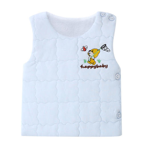 【柔软透气吸汗】A类婴儿马甲秋冬季加棉保暖背心童装新生儿夹棉内胆坎肩 商品图4
