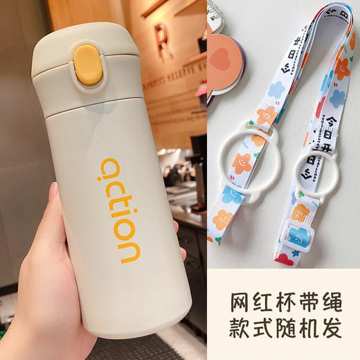 【英伦风直饮水杯】保温杯女可爱超萌少女心水杯餐饮用具韩式简约便携带直饮潮流个性杯子 商品图14