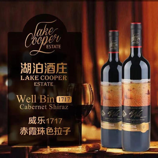 湖泊酒庄威乐1717赤霞珠西拉子干红葡萄酒 商品图0