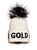 Goldbergh - Hodd Beanie Real Raccoon Fur - White - 女装 - 毛线帽 - 白色 商品缩略图0