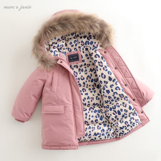 马克珍妮新款冬装 男女童儿童户外防寒中长款羽绒服 210850 商品图2