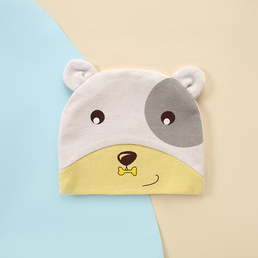 【优棉当道 透气吸汗】婴儿帽子冬季棉质新款宝宝帽无骨双层卡通造型春秋新生儿胎帽 商品图14