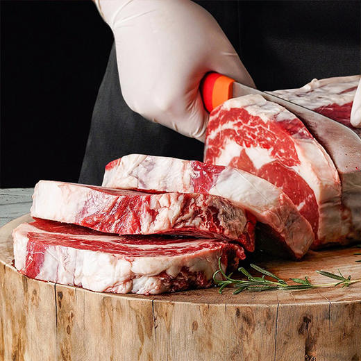 花间肥【4-5片厚切  2斤装】澳洲安格斯谷饲【眼肉牛排】1000克  原肉原切  鲜嫩多汁 可煎可烤 商品图1