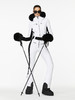 Goldbergh - Parry Ski Suit Real Fox Fur - White - 女装 - 连体滑雪服 - 白色 商品缩略图0