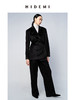 HIDEMI 黑色日本丝绒廓形两粒扣多穿式西装 商品缩略图2