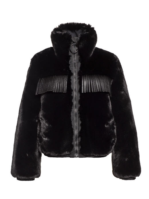 Goldbergh - Cowboy Jacket Faux Fur - Black - 女装 - 滑雪夹克 - 黑色 商品图1