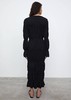 TOTEME  黑色绉纱褶皱长袖连衣裙 商品缩略图2