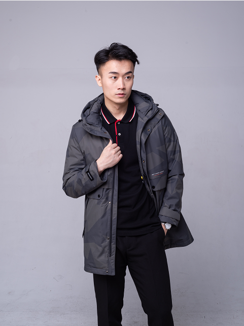 三一迷彩时尚可脱卸羽绒服