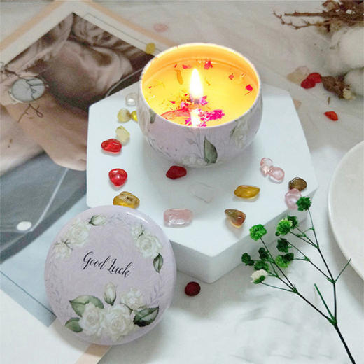 【29.9任选4】大豆蜡干花香薰蜡烛4件套 商品图1