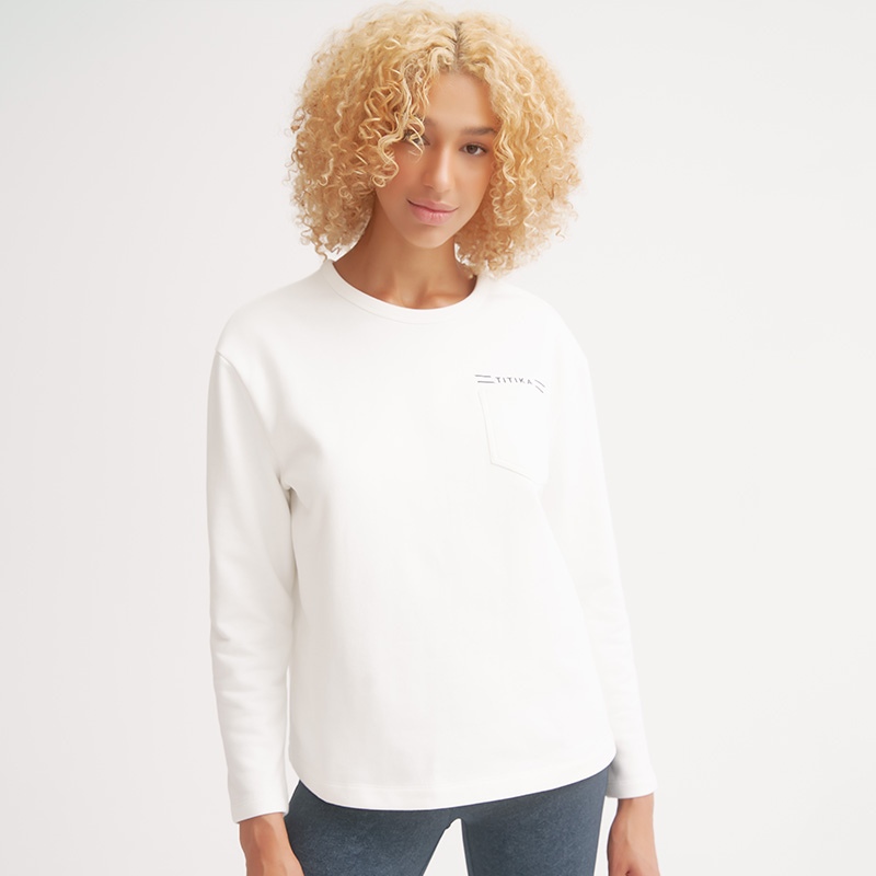 TITIKAACTIVE|瑜伽服运动T恤健身长袖上衣女卫衣19T50884