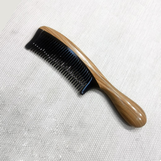 绿檀牛角手柄梳 商品图0
