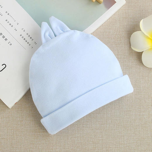 【纯棉面料 告别红疹】婴儿纯棉帽子秋冬新款新生儿纯棉无骨胎帽保暖宝宝双层卡通儿童帽 商品图11