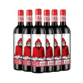 【假一赔十】西班牙小红帽越嗨干红葡萄酒批发 整箱6瓶*750ml