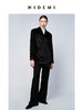 HIDEMI 黑色日本丝绒廓形两粒扣多穿式西装 商品缩略图3