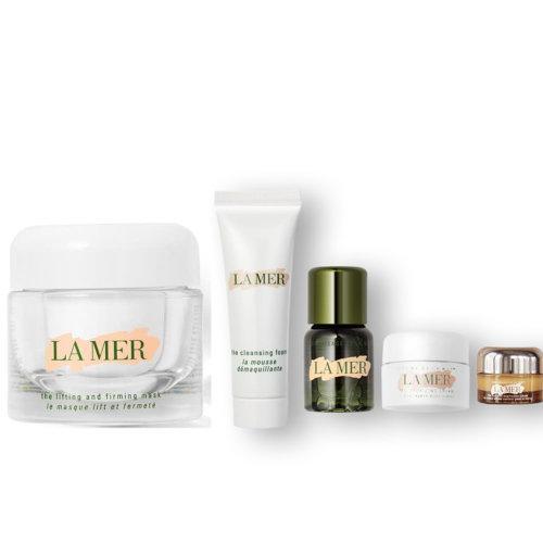 LA MER海蓝之谜 紧致提升精华面膜50ml+中小样四件套（洁面+精粹液+面霜+鎏金眼霜） 精致轮廓 昼夜修护 商品图0