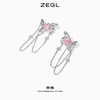 ZEGL设计师蝴蝶流苏耳环女轻奢高级感耳钉ins风耳饰 商品缩略图6