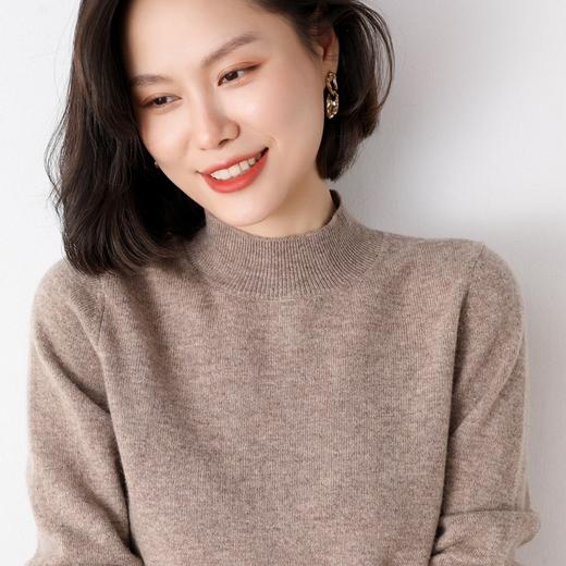 老米优品 /百昏百羊毛，《澳洲美利奴羊毛衫》 圆领/V领/半篙领/堆堆领，9色可选 轻盈柔软 不易起球 不易掉毛 保暖亲肤不扎肤 BIMO碧茉女款【72小时发货】 商品图12
