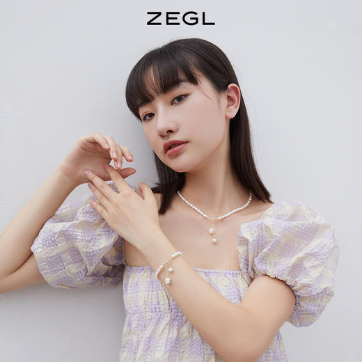 ZEGL花朵珍珠手链女生ins小众设计新款手饰品 商品图2