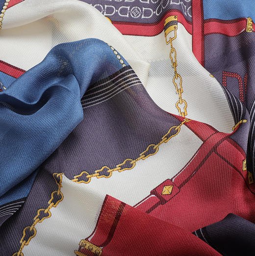 DA*S韩系时尚前为摩登风格小清新百搭桑蚕丝围巾WXWD170 01L 商品图3